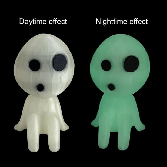 Светящаяся в темноте фигурка инопланетян, светящаяся миниатюрная статуэтка инопланетян, украшение для Хэллоуина, дома, офиса, настольное украшение, орнамент