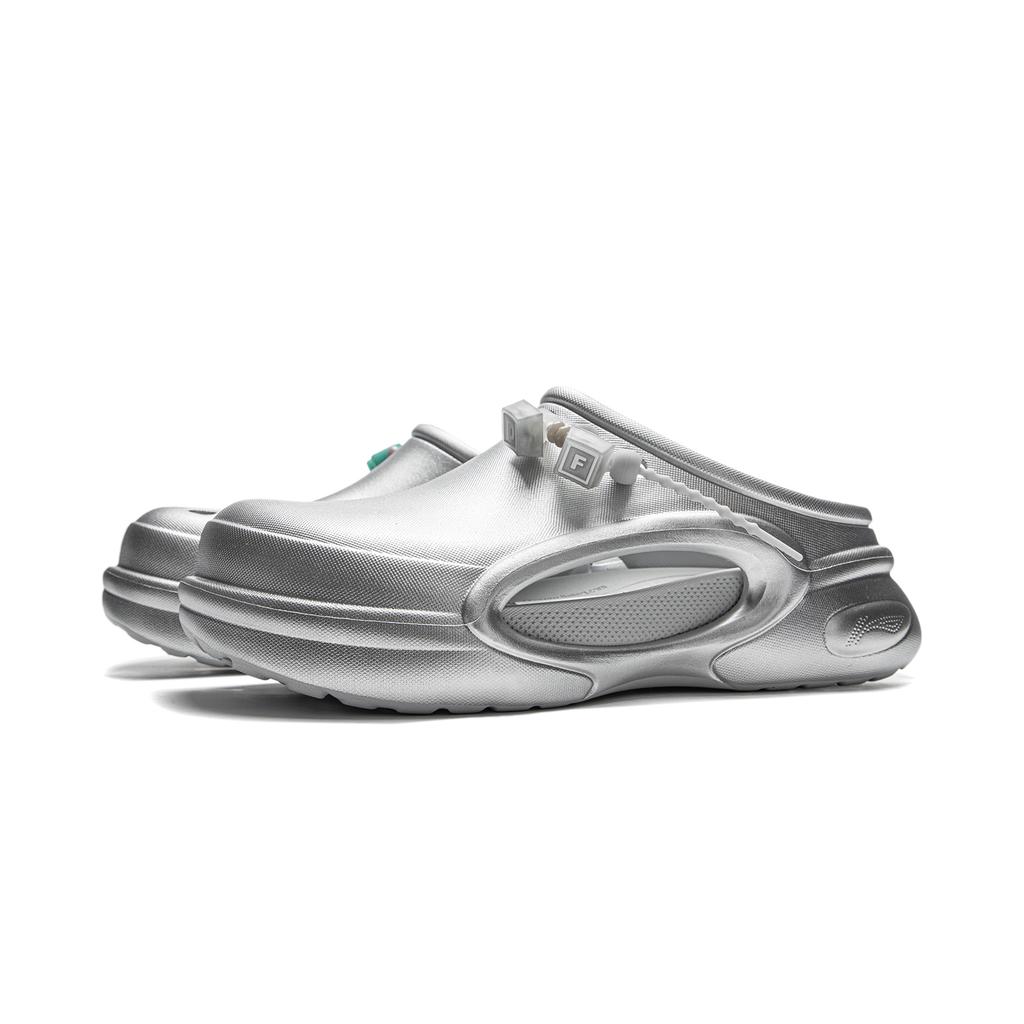 Li Ning League Of Legends X Soft Comfortable Versatile Anti-Friction Antibacterial Closed-Toe Slippers Men Slippers Silver AGAV001-6