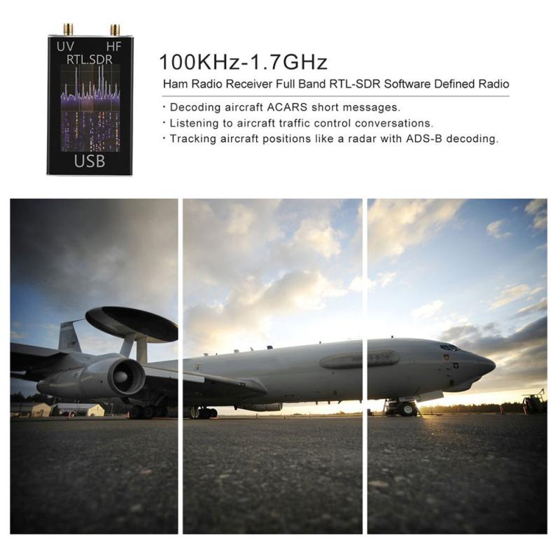 100 кГц-1,7 ГГц полнодиапазонный UV HF RTL-SDR USB-тюнер-приемник / R820T + 8232 Ham Radio