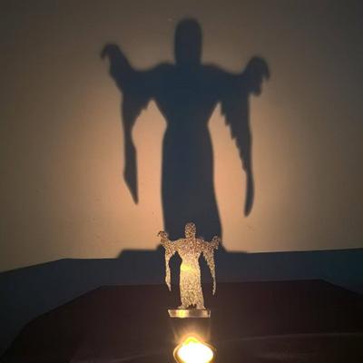 Хэллоуин Теневой Подсвечник Жуткий Жнец Тыква Летучая Мышь Ведьма Призрак Тень Чайная Свеча