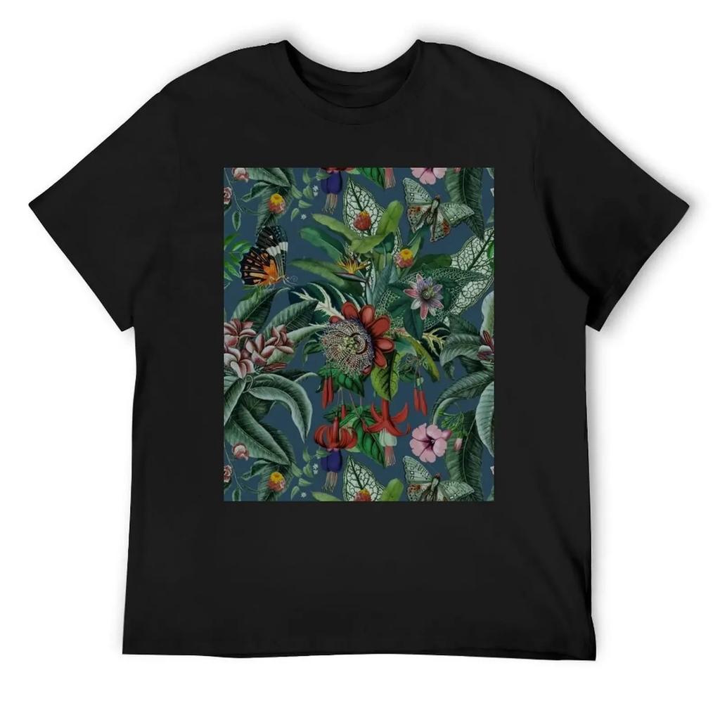 Футболка Midnight Rainforest I забавная футболка хлопок Одежда корейская мода футболки для мужчин хлопок