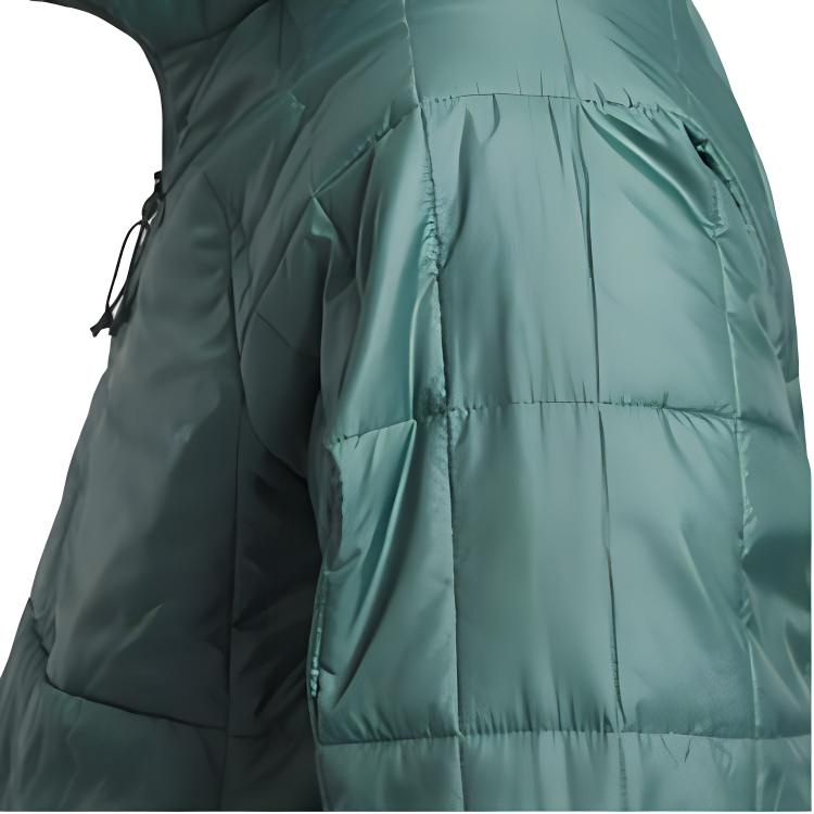 The North Face Мужские пуховики Зеленый с капюшоном Умеренный пуховик NF0A84HN-KIB