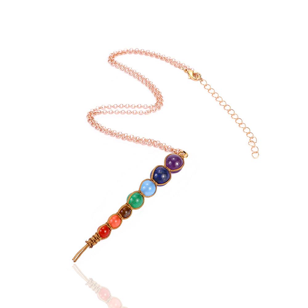 Gifts Fashion Charm Women Yoga Chakra Bead Pendant Pendant Necklace Necklace Beadnecklace