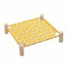 Wood Kitten Sleeping Bed Detachable Cat Bed Practical Pet Camp Bed  Living Space