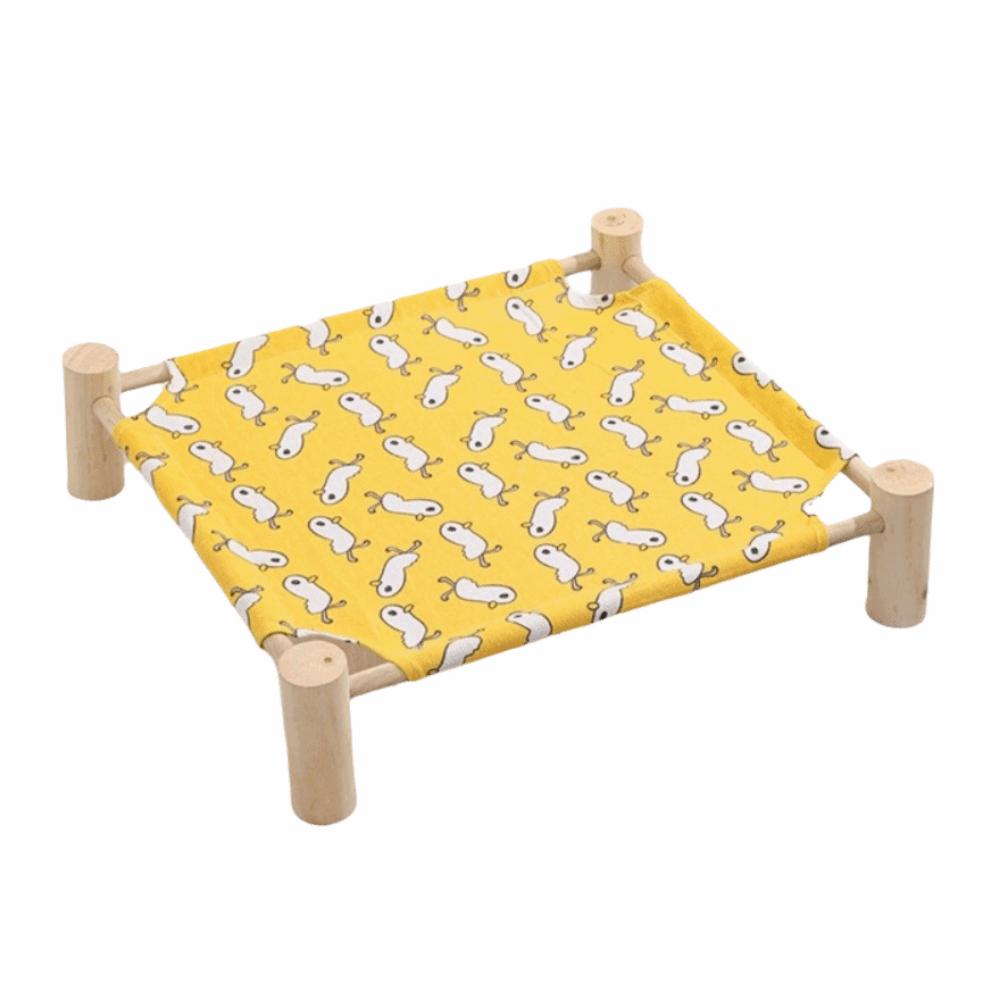 Wood Kitten Sleeping Bed Detachable Cat Bed Practical Pet Camp Bed Living Space