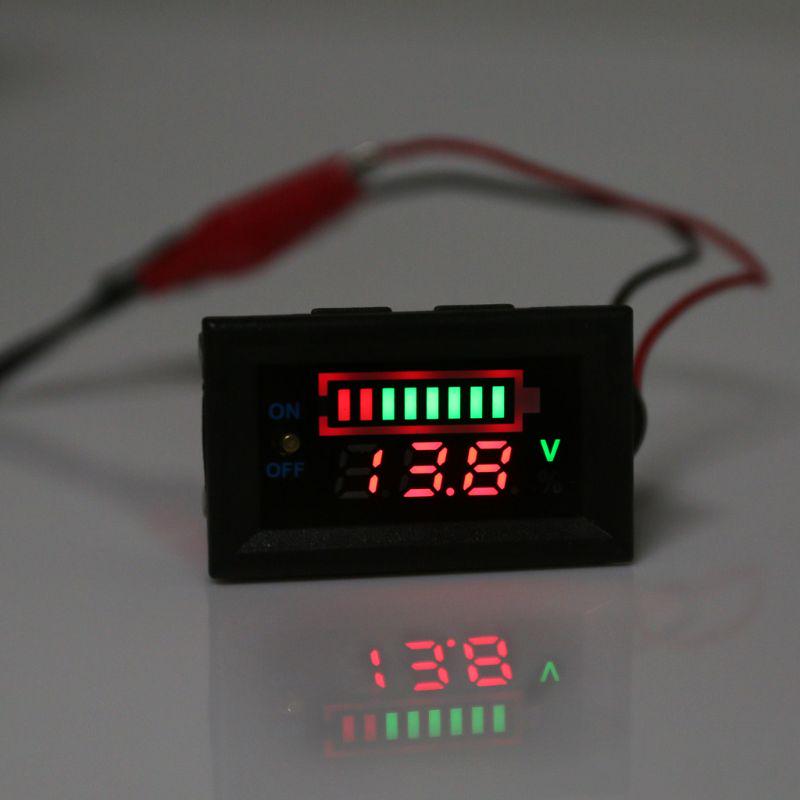 12 В светодиодная панель цифровой вольтметр двойной USB свинцово-кислотный аккумулятор дисплей напряжения измеритель для автомобилей грузовиков