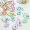 Милый акриловый мультяшный держатель для брелка, декор в форме музыкальной ноты для сумки, подвеска, крючок, подарок для подвешивания ключей