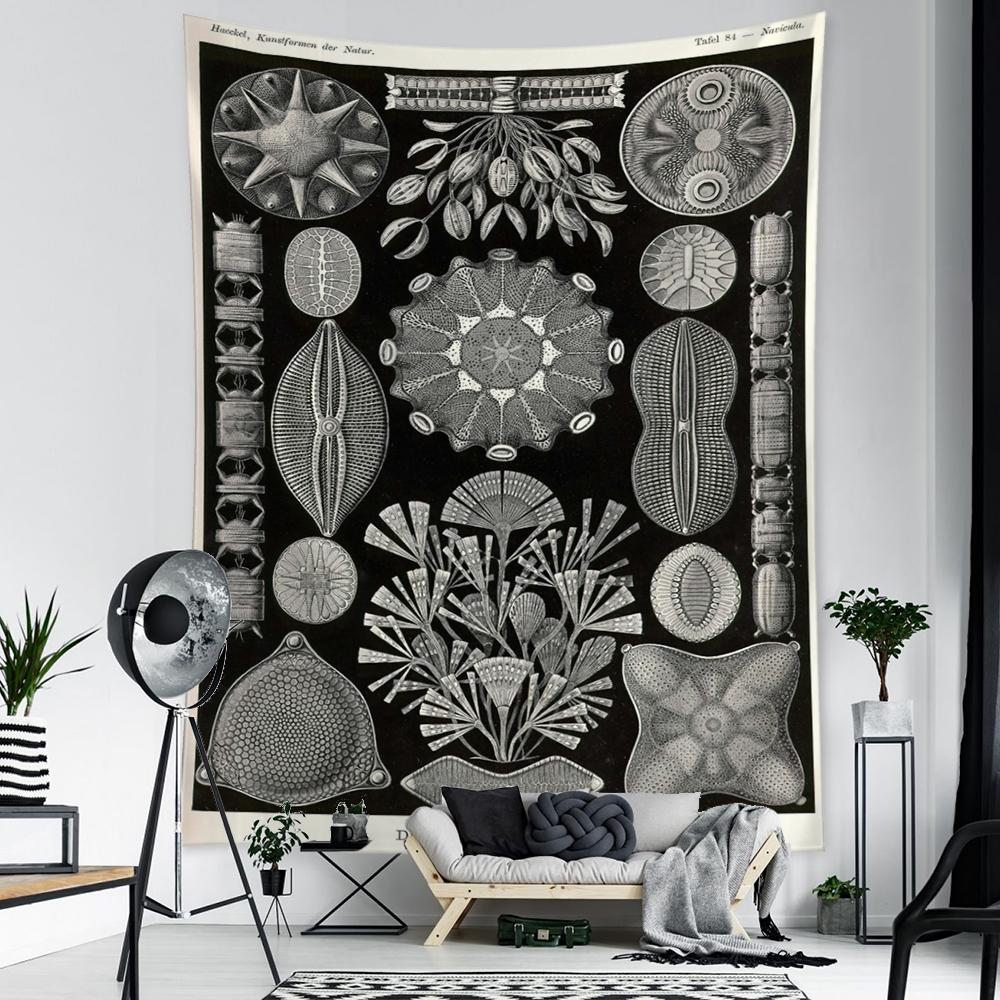 Пример морской жизни, картина, гобелен, настенная карта Таро, хиппи, богемный стиль, психоделическое искусство, домашний декор