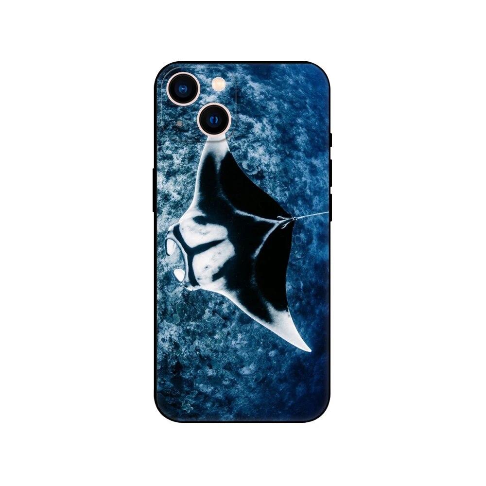 Чехол для телефона Manta Ray для iPhone Samsung Galaxy Redmi Xiaomi Oppo OnePlus Note SA 7 8 9 10 11 12 13 14 20 21 22 23 53 54 Pro Max Plus Ultra TPU Soft