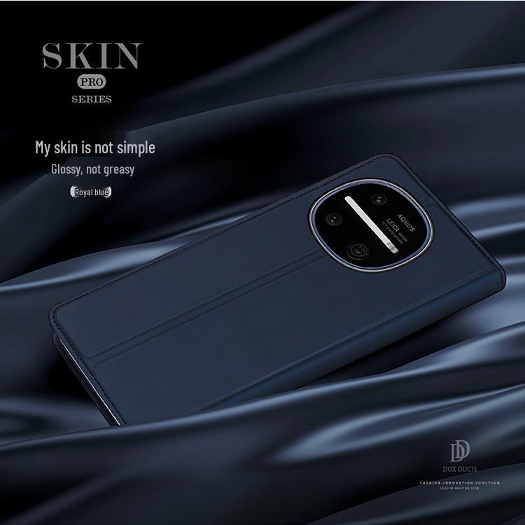 Защитный чехол-книжка DUX для Sharp Aquos R11 с слотом для карт и функцией защиты от падений