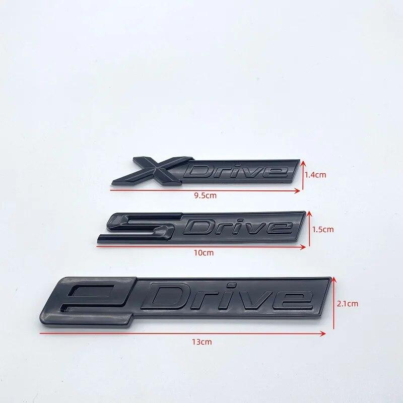 Новые хромированные черные буквы Fender с буквами SDrive XDrive EDrive для BMW 3 4 5 6 7 8 серии X3 X4 X5 X6 Z4 GT, наклейка с логотипом на багажник автомобиля