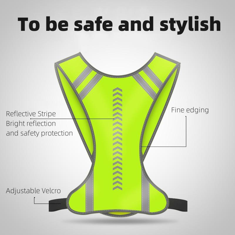 Руководство по фитнесу для ночного бега Светоотражающий жилет Светоотражающая одежда Одежда для экстренных ситуаций Безопасность при езде на велосипеде Защитная одежда