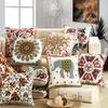 Cotton Ethnic Style Embroidery Pillow Case Car Pillow Cover Sofa Large Cushion Cover 45x45cm Luxury Pillow Case