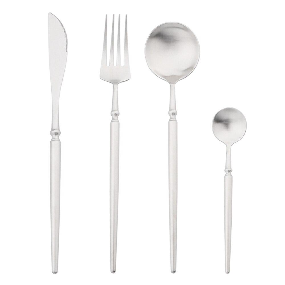 4 шт., набор столовых приборов из нержавеющей стали 304, роскошный набор столовых приборов, золотая вилка, ложки, острый нож, сверхмощный набор столовых приборов для западного ужина