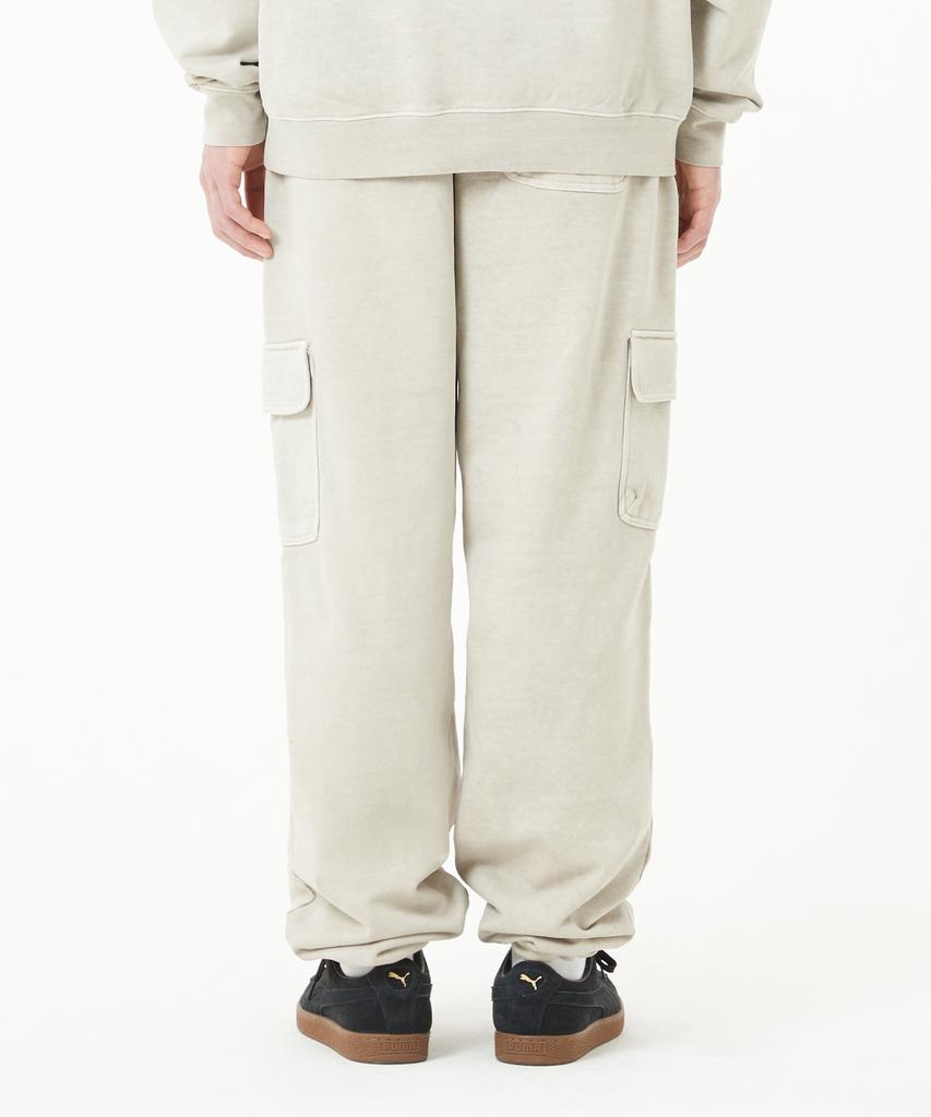 LMC Oval Overdyed Cargo Sweat Pants Beige