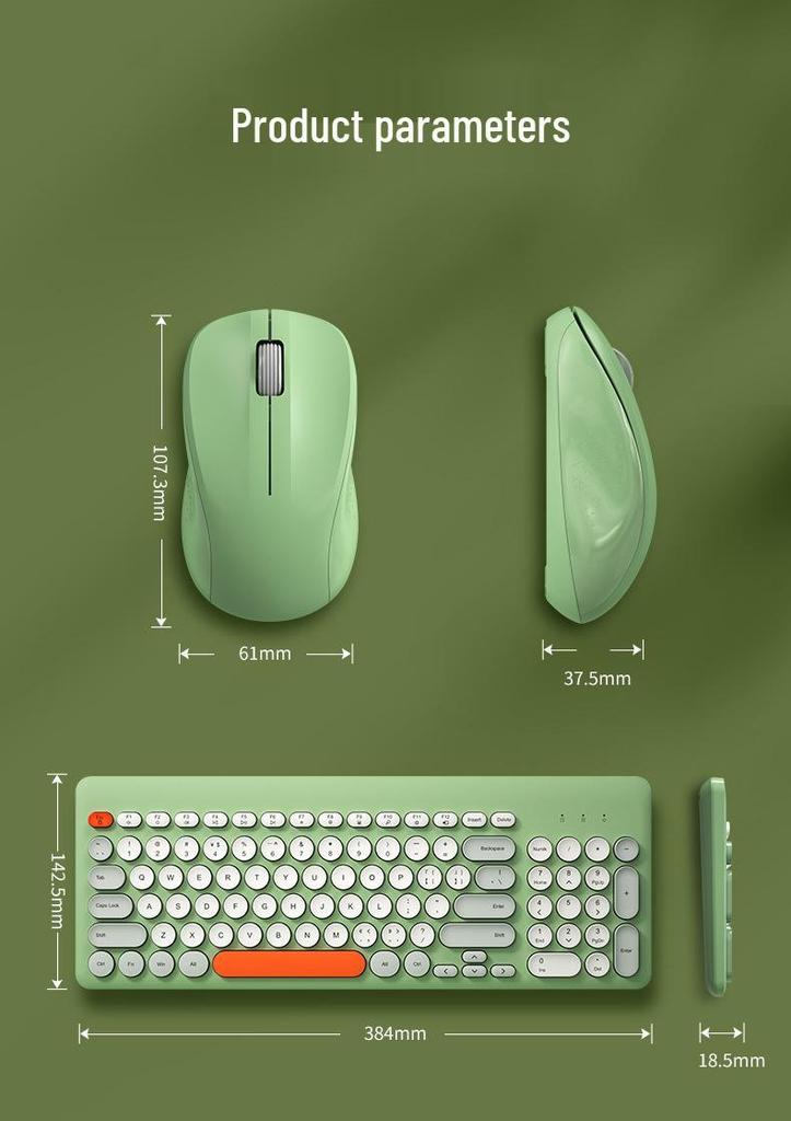 BOW Hangshi MK221 Бесшумный Беспроводной Комплект Клавиатуры и Мыши для Ноутбуков