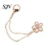 Four Leaf Clover Clothing Pin Magnetic Clips, Butterfly Flower Four-Leaf Shirt Clips for Women, Decorative Clothes Button Pins Sleeves, T-Shirt Hems,