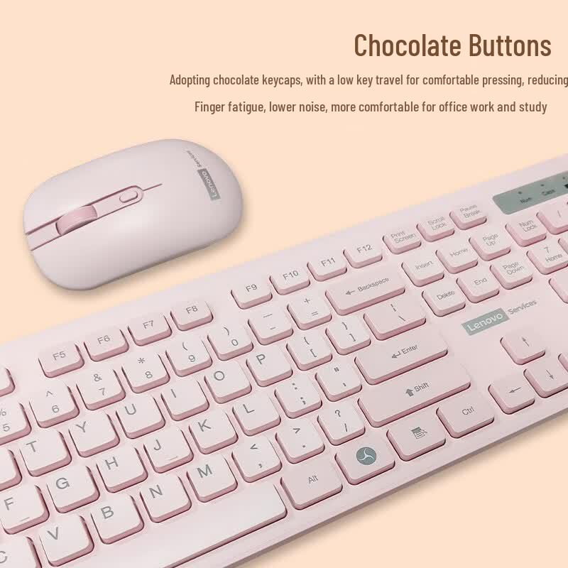 Lenovo T221 Full-Size Wireless Keyboard Mouse Set