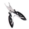 Stainless Steel Bent Nose Fishing Pliers with Dyneema Line Cutter - Small, Multifunctional Lure Tool