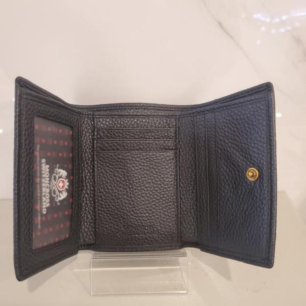 moncross BKAW19128 Cute and lightweight women's mini 3-fold stitch wallet