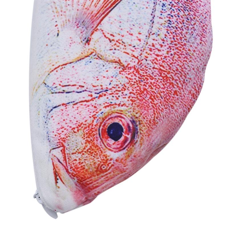 Реалистичная ручка на молнии в форме рыбы/сумка для макияжа