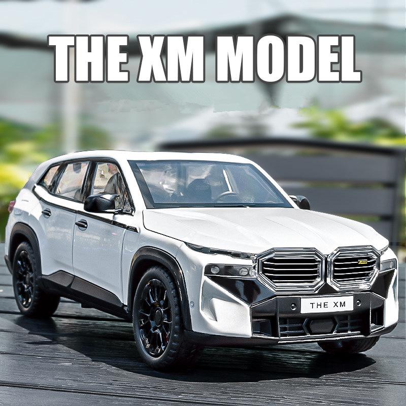 1/24 BMW The XM SUV Модель спортивного автомобиля из сплава Литой металлический игрушечный автомобиль Модель транспортного средства Симуляция Звук и свет Коллекция Детский подарок