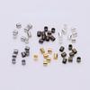 500pcs 1.5 2.0 2.5mm Gold Copper Tube Crimp End Beads Stopper Spacer Beads For Jewelry Making Findings Supplies Necklace
