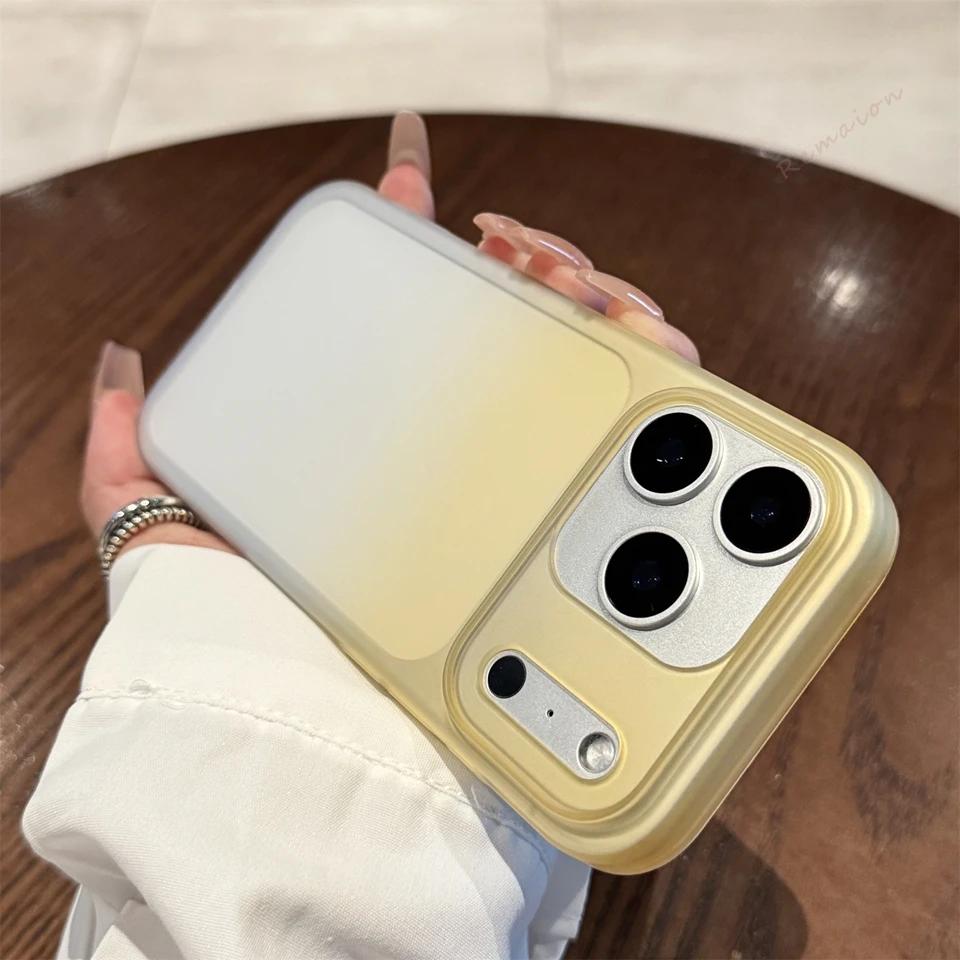 Прозрачный матовый чехол для телефона для iPhone 17 Air 13 12 13 14 15 16 17 Pro Max 16 15 14 Plus Прозрачная ультратонкая защитная крышка