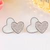 Серьги-гвоздики Summer Love в форме асимметричного белого сердца, изысканный стиль, простота и свежесть, имитация белой ракушки