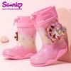 Санрио Мелоди Нескользящие Водонепроницаемые Блестящие Резиновые Сапоги для Девочек - Мультяшные Желейные Сапоги для Улицы