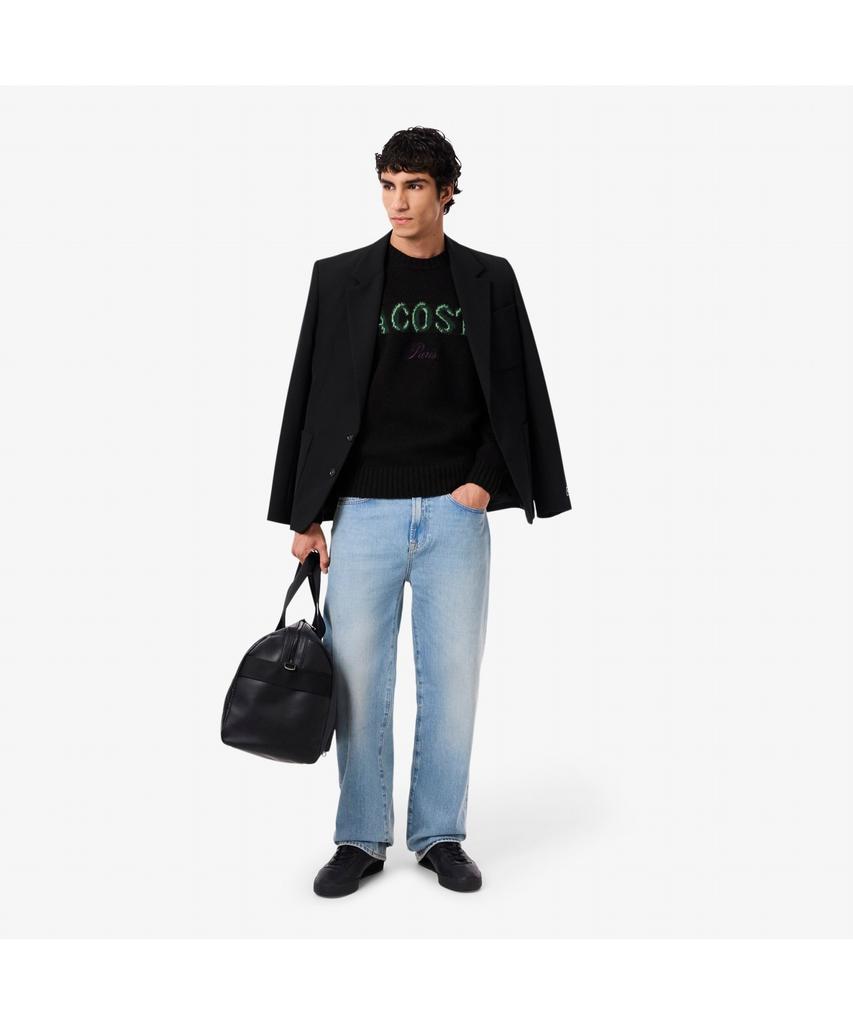 Мужской праздничный свитер с круглым вырезом LACOSTE Ah5202-55N Xiy