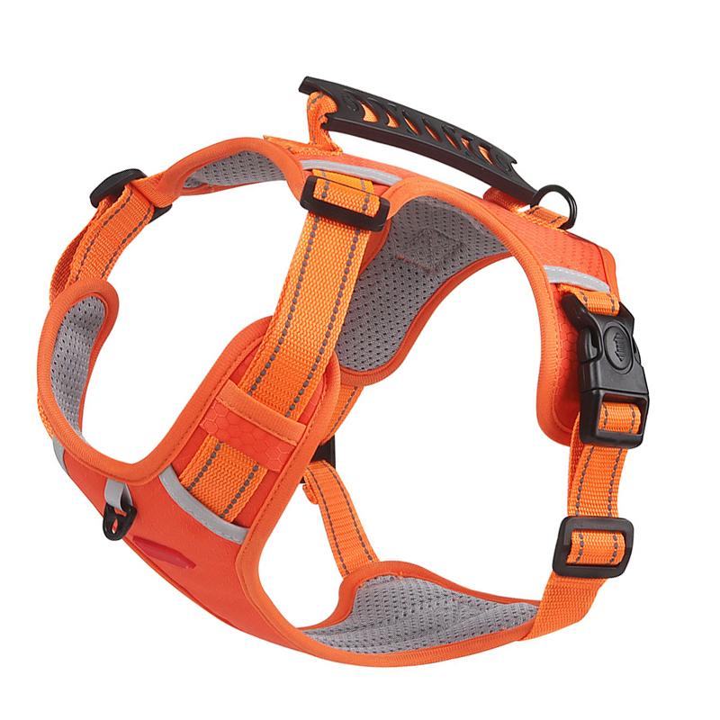 Pet Harness Leash Reflective Adjustable Breathable Safe Dog Walking Vest Belt for Travel Outdoor