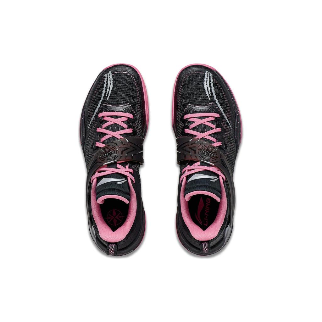 LiNing Blade 3 Team Shock Absorbing Non-Slip Durable Low-Top Basketball Shoes Men Sneakers Black Pink ABAS095-11