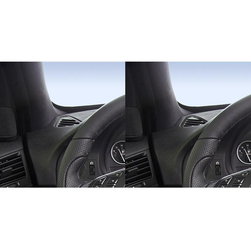 Real Carbon Fiber Car Accessories Defogging Air Vent Cover Soft Sticker For BMW 5 Series/M5 E39 1998 1999 2000 2001 2002 2003