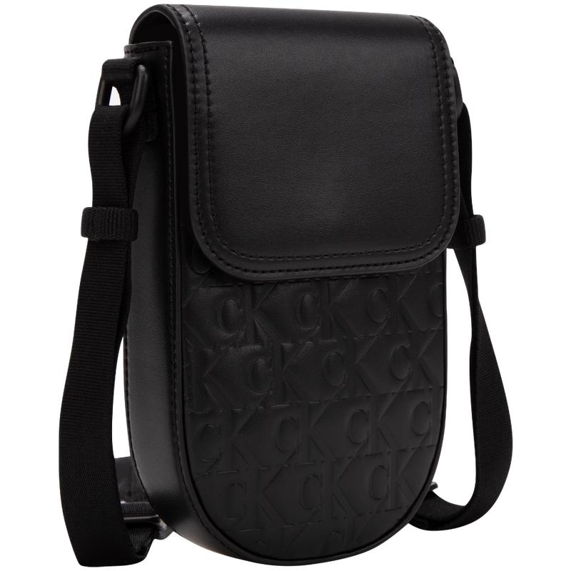 New CALVIN KLEIN Synthetic Material Crossbody Bag Men's Space Black HP2095-001