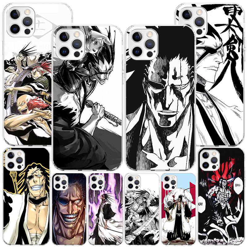 Bleach Zaraki Kenpachi Phone Case For iPhone 17 Air 16 Pro Max 16E 15 + 14 Plus 11 12 13 Mini 7 8 SE Gift Print Cover Fundas 17