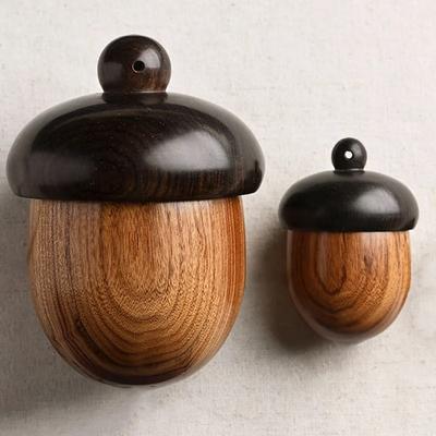 Желудь Орнамент Деревянный Контейнер для Ароматерапии DIY Подвеска для Брелока Аксессуары Подвеска для Украшения Автомобиля