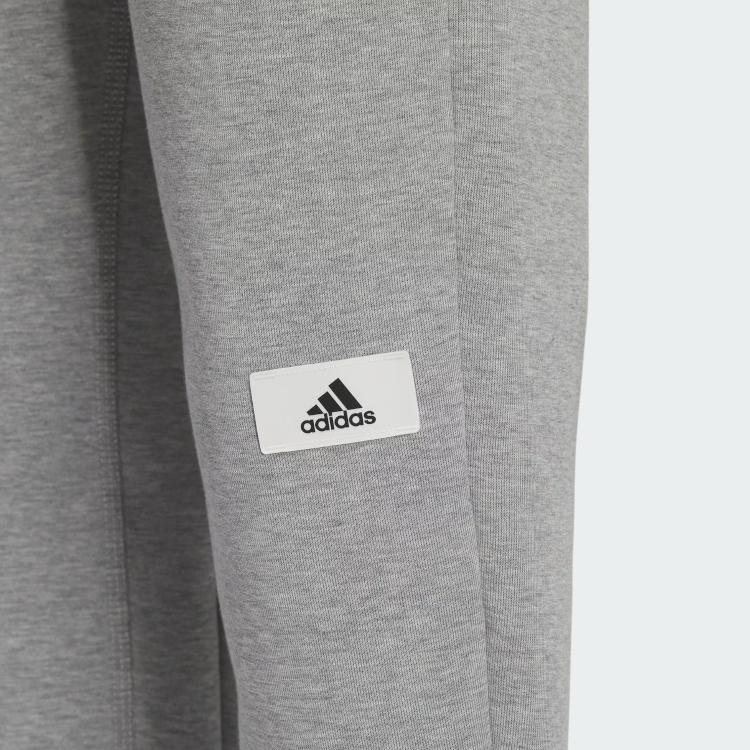 adidas Брюки Lounge 7/8 с однотонным логотипом, вязаные спортивные брюки, женские брюки, серый IP7053