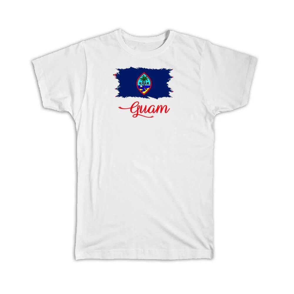 Gift T-Shirt : Guam Flag Guamanian Country Expat