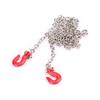 Metal RC Trailer Tow Hooks Accessories With Chain For SCX10 D90 1:10 RC Crawler Climbing Car