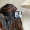 Floral Print Coffee Cup Hair Claw Small Hair Clip Hair Additions Ponytail Clip Shark Clip Additions Holiday Gift