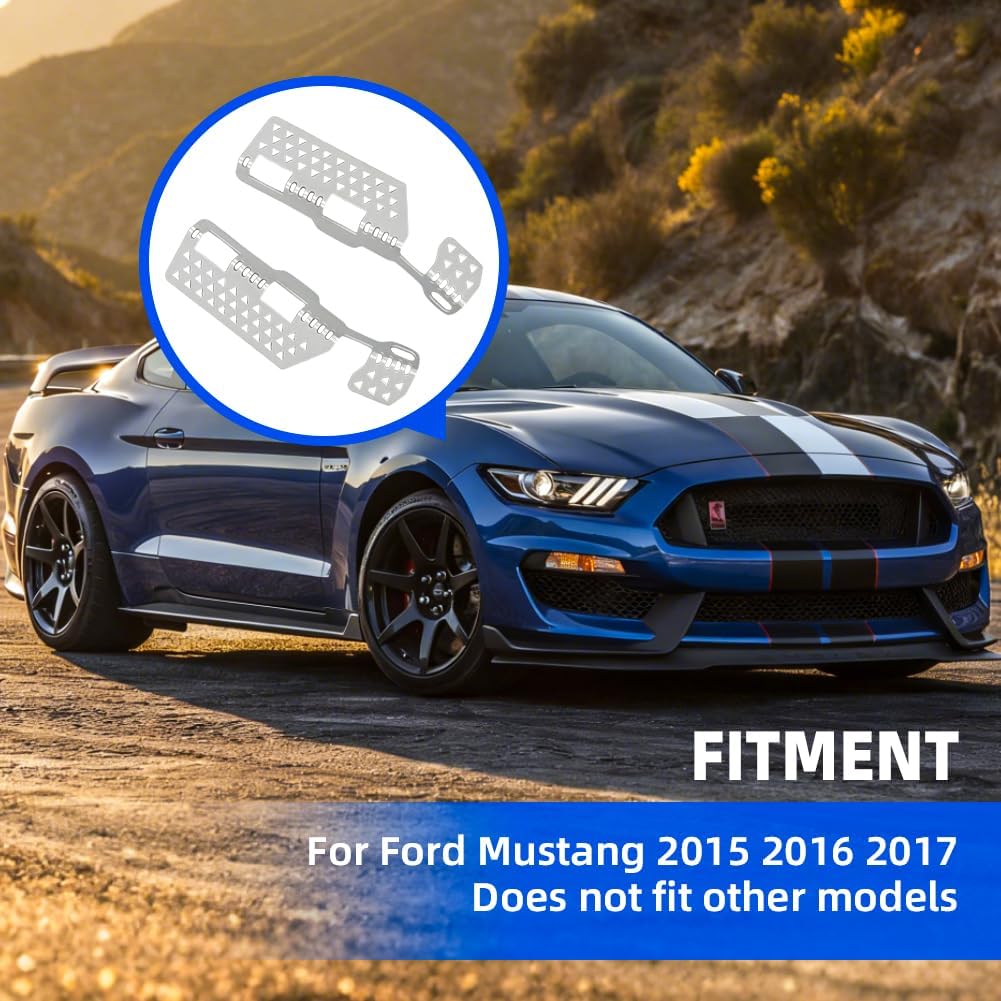 Front Bumper Tabs Mounts Repair Kit Aluminum for Mustang 2015-2017