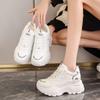 Little White Shoes Women's Winter 2025 Velvet Women's Shoes Platform Height Increase Women's Leisure Sports Dad Shoes Ins Tide
