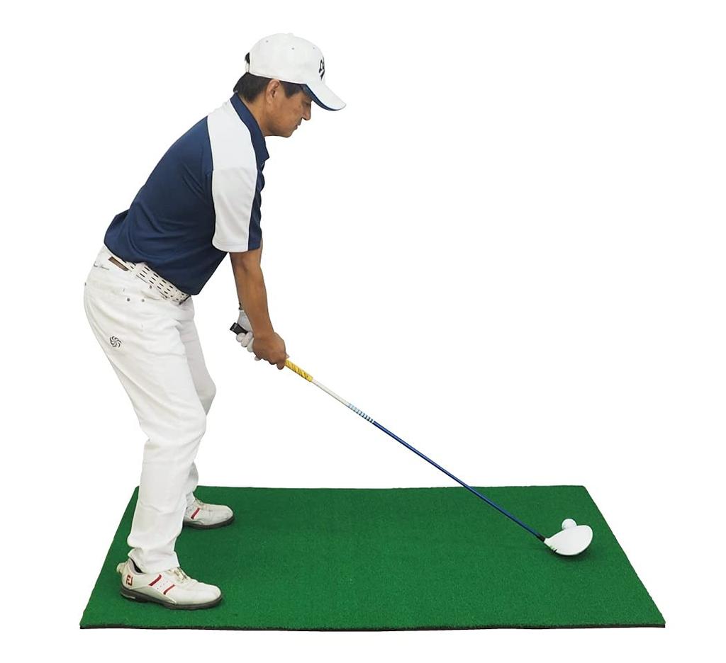 Large Golf 150cm X Golf Practice Mat with Two Rubber Tees for Swing Practice Mat, 100cm,