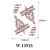 Zhengxiang 2025 Водонепроницаемая Коричневая Цветочная Кружевная Хна Татуировка Наклейка
