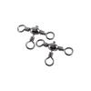 Barrel Stainless Steel 3 Way Swivel Ring Fishing Swivel Fishing Line Connector Rolling Solid Ring
