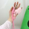 Ins Woven Rope Heart Keychain Anti-Lost Love Heart Backpack Pendant  Keychain Accessories