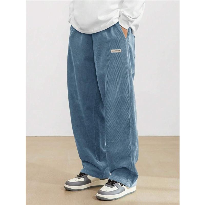 Мужские спортивные штаны Свободные длинные брюки Jogger брюки Повседневные спортивные однотонные спортивные штаны для фитнеса Мужские спортивные штаны