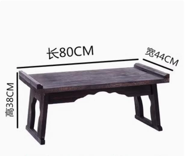 Антикварный складной китайский низкий чайный столик, стол для чайной церемонии Гунфу, деревянный прикроватный столик в японском стиле для декора гостиной