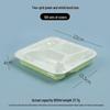 Plastic Disposable Lunch Box with Compartments - 3, 4 Grid Options for Takeaway, Bento, or Fast Food | Free Shipping